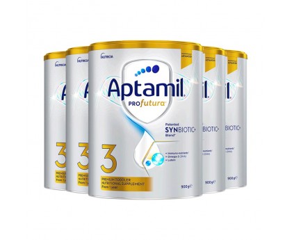 【12月大促】【新西兰直邮包邮】Aptamil 爱他美 白金版3段 900克x6罐/箱（1岁+）【收件人身份证必需上传】【新疆、西藏、内蒙古、青海、宁夏、海南、甘肃，需加收运费】